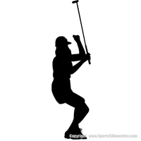 Picture of Female Golfer 17 (female) (Golf Decor: Silhouette Decals)