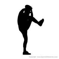 Picture of Baseball Player  7 (Sports Decor: Silhouette Decals)