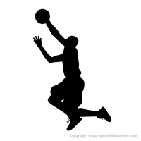 Picture of Basketball Player  2 (Sports Decor: Silhouette Decals)