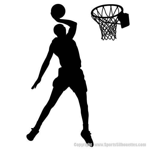 dunking silhouette