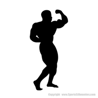 Picture of Bodybuilder  3 (Workout Decor: Silhouette Decals)