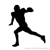 Picture of Football Player  10 (Football Decor: Silhouette Decals)