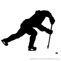 Picture of Hockey Player 11 (Hockey Decor: Silhouette Decals)