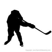Picture of Hockey Player 18 (Hockey Decor: Silhouette Decals)