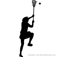 Picture of Lacrosse Player (Female) 21 (Lacrosse Decor: Decals)