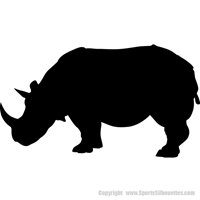 Picture of Rhinoceros 22 (Animal Silhouette Decals)