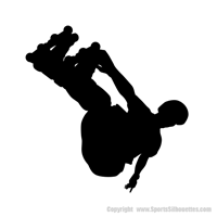 Picture of Rollerblading  8 (Skating Wall Silhouettes)