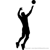 Picture of Volleyball Player  4 (Volleyball Decor: Silhouette Decals)