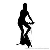 Picture of Fitness Silhouette 11 (Sports Decor: Silhouette Decals)