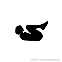 Picture of Fitness Silhouette 15 (Sports Decor: Silhouette Decals)
