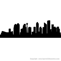 Picture of Calgary, Canada City Skyline (Cityscape Decal)