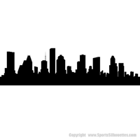 Picture of Houston, Texas City Skyline (Cityscape Decal)