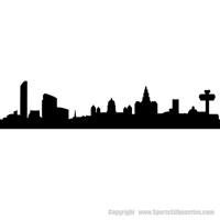 Picture of Liverpool, England 2 City Skyline (Cityscape Decal)