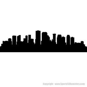 Picture of New Orleans Louisiana City Skyline (Cityscape Decal)